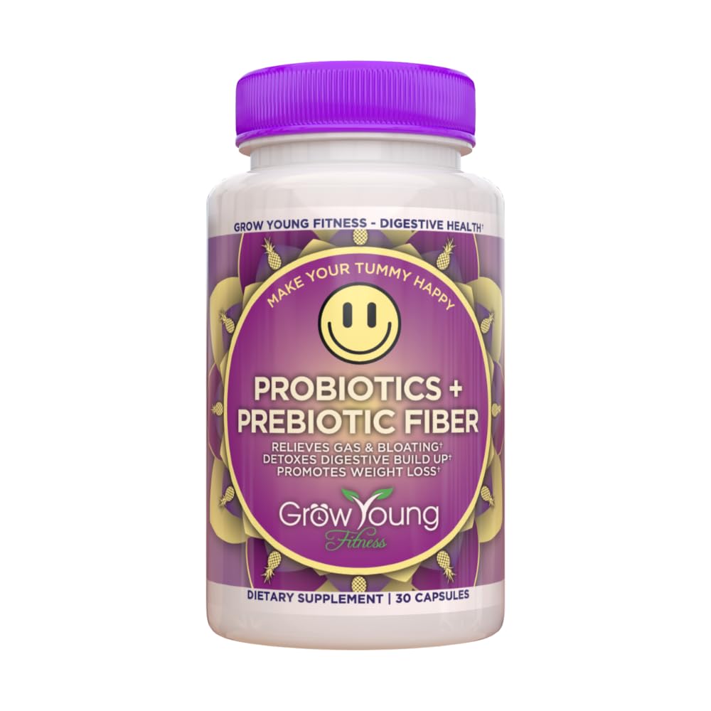 Crecimiento Young Fitness Daily Probiotic + Prebiotic Fiber Supplement, Supports Digestive Health (1 Pack, 30 Servings)