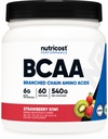 Nutricost BCAA Powder (Strawberry Kiwi) 60 Servimientos - Optimal 2:1:1 Relación