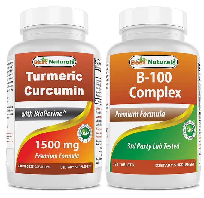 Complejo Turmeric Curcumin 1500mg &amp; B-100
