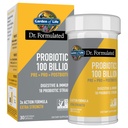 Garden of Life Dr. Formulated Pre, Post &amp; Probiotics 100 Billion CFU Once Daily 3-in-1 Complete Probiotics, Prebiotics & Postbiotics Supplement for Women and Men – Extra Strength, 30 Day Supply