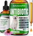 Antibióticos naturales para perros ← Antibióticos para perros para la infección, tos, " Alergias para perros UTI Tratamiento antibióticos para todos los pechos ¦ Suplemento herbal con Chicken Flavor ← 2 Oz