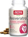 Jarrow Formulas® Resveratrol 100 mg, Suplemento dietético, Apoyo Antioxidante para Función Cardiovascular, 60 cápsulas vegetarianas, 60 días de suministro