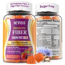 1Pack Fiber Gummies for Adults with Psyllium Husk, 7G(Soluble + Insoluble) Fibra Prebiótica Diaria con Inulina, FOS, Guar Gum, Multivitamínicos para Salud Digestiva Diaria Diaria, Regularidad Gut Support,Sugar Free