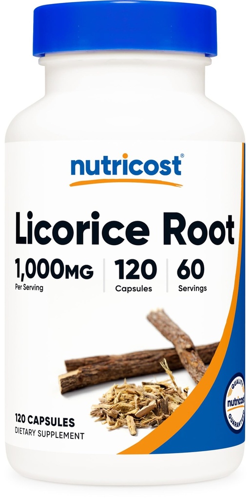Nutricost Licorice Root 500mg, 120 Capsules - No GMO, Gluten Free