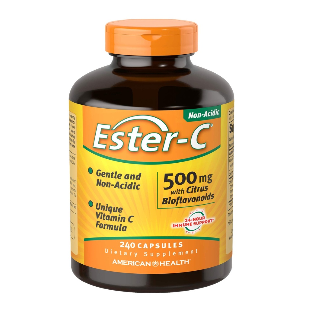 American Health Ester-Vitamin C con Citrus Bioflavonoids 500 Milligrams 240 Capsules
