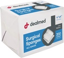 Esponjas quirúrgicas de 4" x 4", 8-Ply, esponjas de Gauze no-Woven Absorbent para el cuidado de heridas, kits de primeros auxilios e instalaciones médicas, 200 Cuenta (Pack of 1)