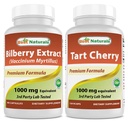 Mejores Naturales Bilberry Extracto 1000mg " Tart Cherry Extracto 1000 mg