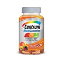 Centrum Multivitamin Gummy para Adultos 50 Plus, Sabor surtido, Frutas, 120 Condes