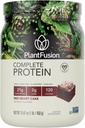 PlantFusion Complete Vegan Protein Powder - Planta Basada Polvo Proteína Con BCAAs, Enzimas Digestivos y Pea Protein - Keto, Gluten Libre, Soy Libre, No Aire Libre, No Azúcar, No GMO - Velvet Rojo 1 lb