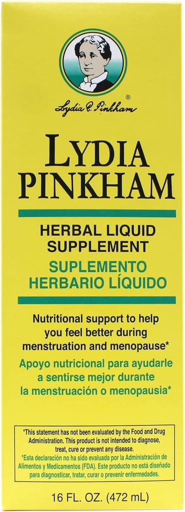 Lydia Pinkham Herbal Liquid Suplemento 16 oz (Pack of 10)