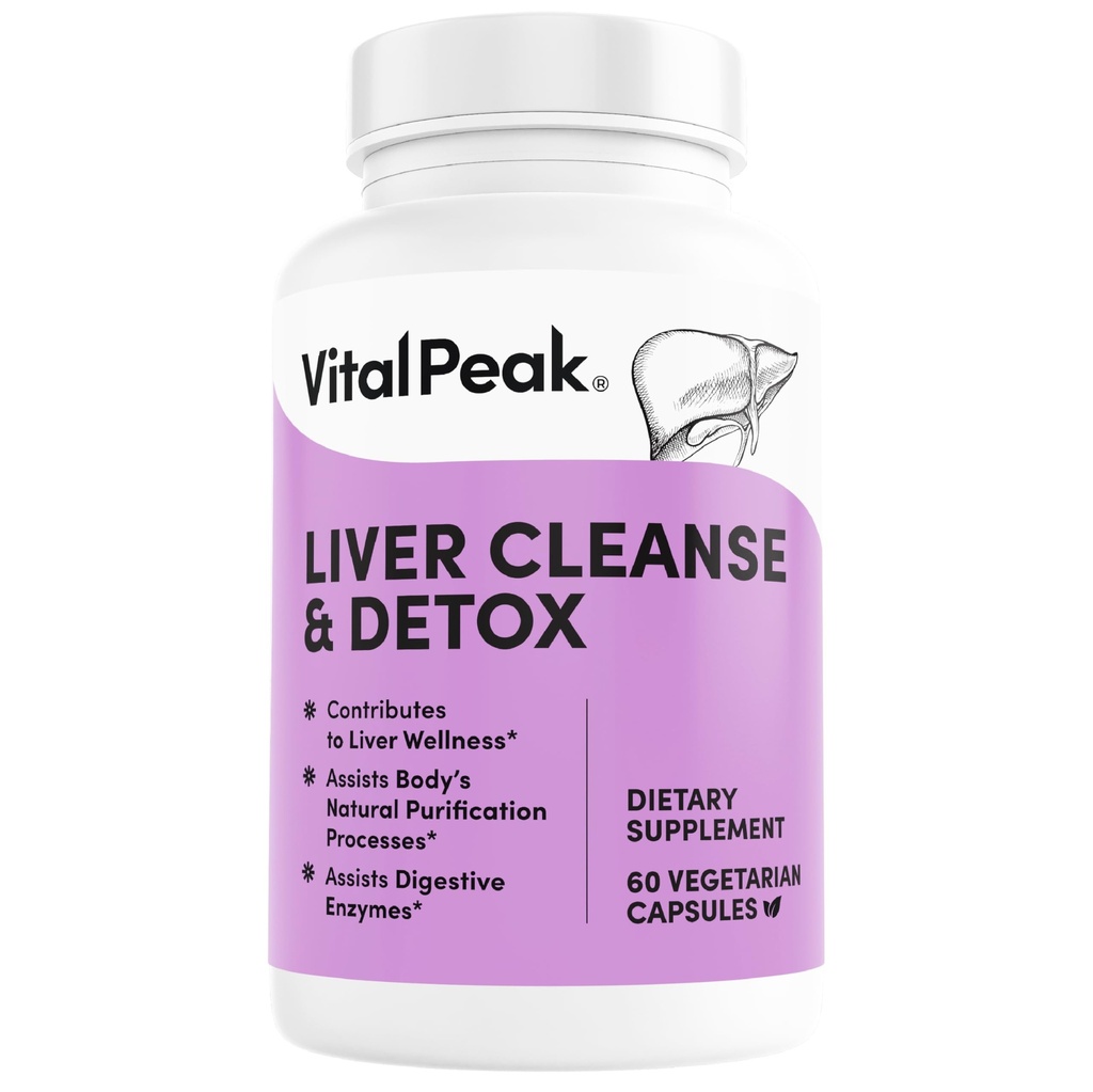 Liver Cleanse Detox " Repair - Liver Health Support Supplement - with Milk Thistle, Berberine, Beet Root Powder, Turmeric, Ginger, Dandelion Root, Artichoke, Grape Seed Extract " Más - 60 cápsulas