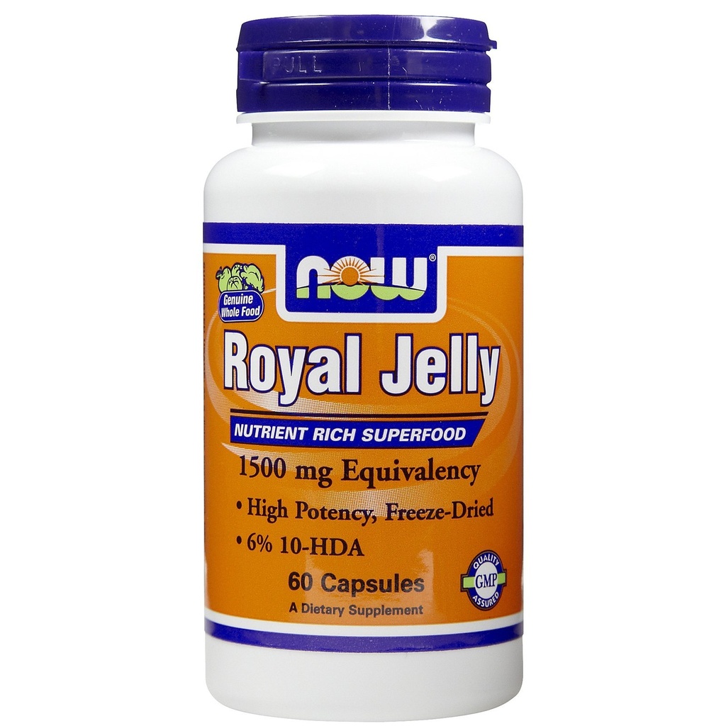 AHORA Foods Royal Jelly 1500mg 60 Capsules (Pack of 2)