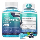 2 Pack Sugar Free Acetyl L-Carnitine Gummies, L-Carnitine Supplement for Women &amp; Men, con Vitamina C &amp; B12, ALCAR for Energy, Brain & Heart Health Support, Vegan, Non-GMO, 120 Conde