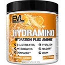 Evlution Nutrition HYDRAMINO Complete Hydration Multiplier, All 6 Electrolytes, Vitamina C &amp; B, Fluid Boosting Aminos, Coconut Water, Endurance, Recovery, Antioxidants, 30 Serve, Orange Mango
