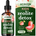Zeolite Detox para niños gotas líquidas - Gentle Daily Cleanse & Speech Support with Methylated B12 & vitamina D - Kids Clinoptilolite Zeolite Drops Detox Cleanse Suplemento 2oz