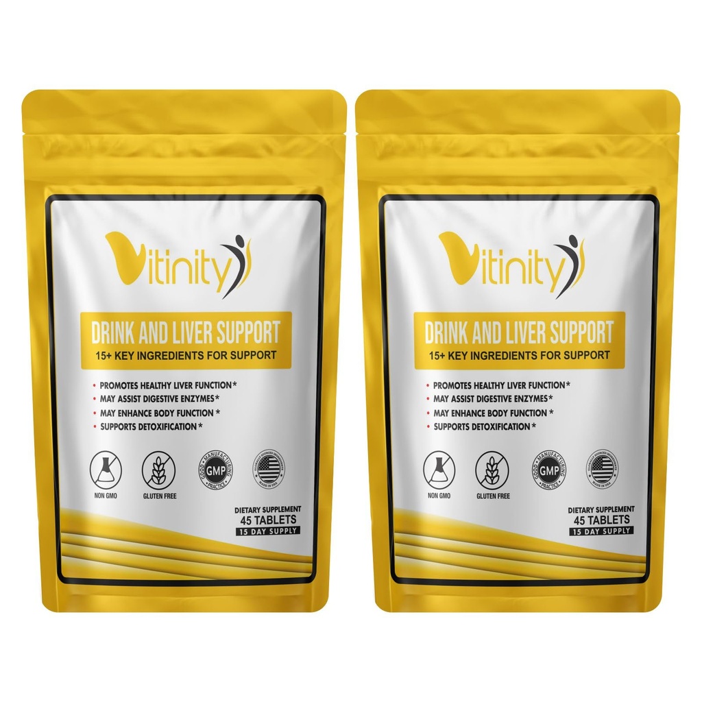 Anti Drink Liver Support Supplement-15+Key Ingredients for Craving Support,Liver Health,Kudzu, Milk Thistle,Holy Basil,DHM,All Natural Cleanse,Gradual Reduction,Nutrient Replenisher Tablets(30 Days)