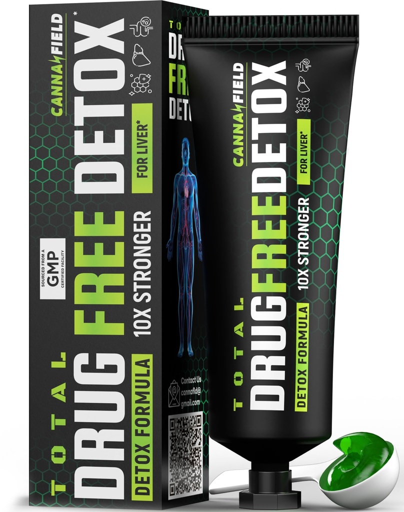 Complete Body Cleanse Detox Supplement Gel, Extra Strength Liver, Gut Detox " Reparación con leche Thistle, Effective Plant Based Detox Support Complex for Digestive Health