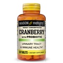 MASON Arándano NATURAL con Probiótico, 2 Mes de Suministro, Altamente Concentrado, soporta el sistema de salud normal y orina, 60 Tabletas