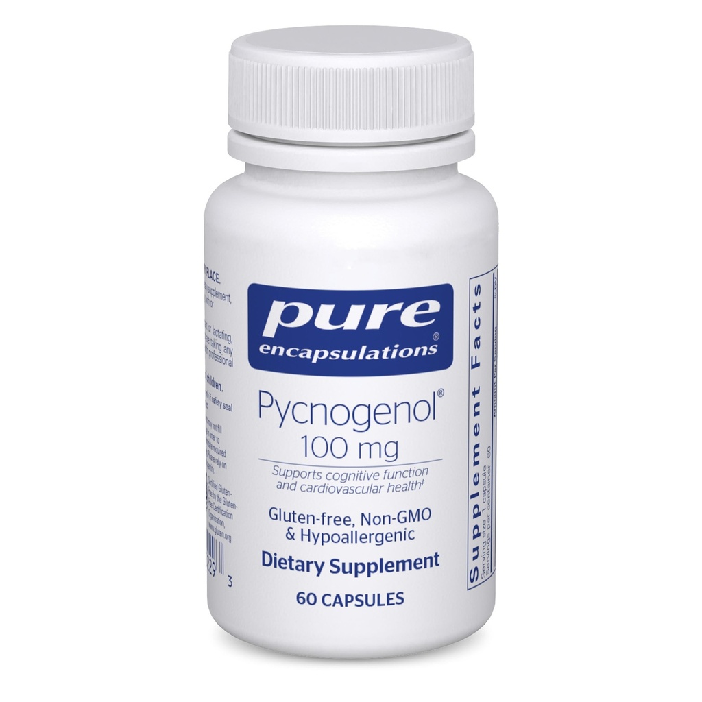 Pure Encapsulations Pycnogenol 100 mg peru Hypoallergenic Supplement to Promote Vascular Health and Provide Antioxidant Support Ø 60 Capsules