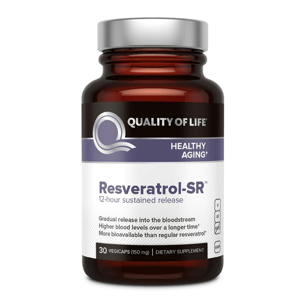 Calidad de Resveratrol de Vida SR - Potente Anti envejecimiento All Natural Formula - 30 Vegicaps