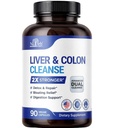 Nutreb Liver & Colon Cleanse - 2X Stronger - Liver Cleanse Detox & Repair - Colon Cleanser & Detox - Premium Milk Thistle Supplement - Men & Women - Vegan 90 Capsules