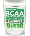 XPRS Nutra BCAA Powder - Suplemento de Aminoácidos para Hombres - Suplementos de entrenamiento de BCAA desfavorados - Suplementos de gimnasio para hombres - Suplementos de Aminoácidos para Mujeres para la recuperación de postes de gimnasio (1 libra)