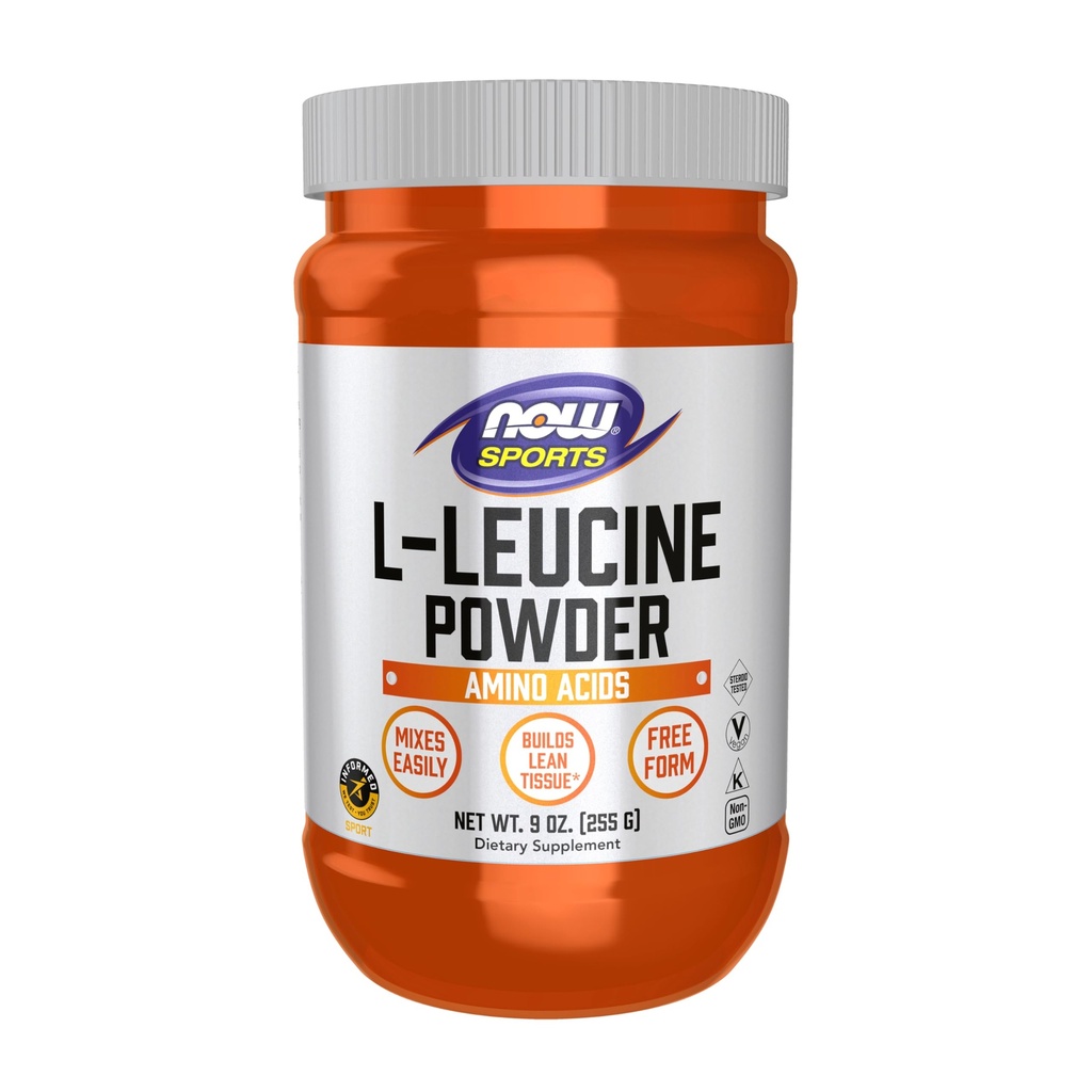 AHORA Foods Sports Nutrition, L-Leucine Powder, Builds Lean Tissue*, Amino Acids, 9-Ounce