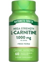 La verdad de la naturaleza L-Carnitine 1000mg ← 60 Capsules  durable Mega Strength Silencio Forma libre Silencio No GMO &amp; Gluten Suplemento gratuito