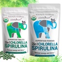 Chlorella Spirulina Powder Orgánico + Spirulina Chlorella Tablets ¦ Orgánica en la vida rica en clorofila ¦ Greens Superfood Powder &amp; Tablets Bundle