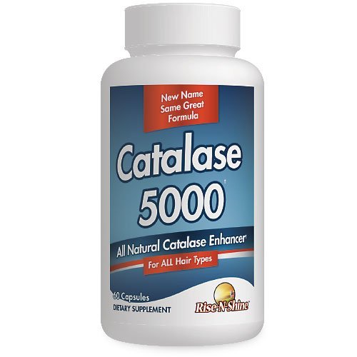 Rise-N-Shine Catalase Suplemento 5000 - Potencial Antioxidante Enzyme para el soporte de salud del cabello - Suplementos para el cabello fuerte - 60 cápsulas (30-Day Supply)