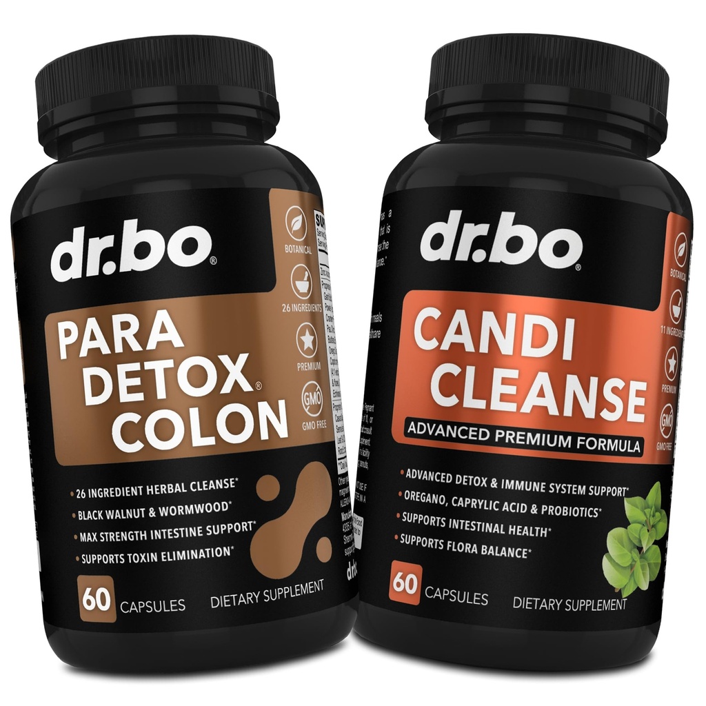 Colon Cleanse Pills Body Detox &amp; Candi Cleanse - Intestinal Guard Cleanser for Stomach &amp; Oral Herbal Oregano &amp; Caprílico Acid Probiotic Complex Capsules, Herbal Wormwood Black Walnut Clove Mujer Hombre