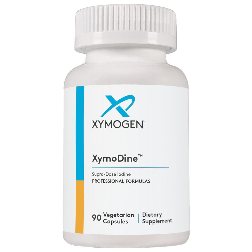 XYMOGEN XymoDine Iodine Supplement - High Potency Iodine 12.5 g para apoyar la síntesis saludable de hormonas tiroideas (90 cápsulas vegetarianas)