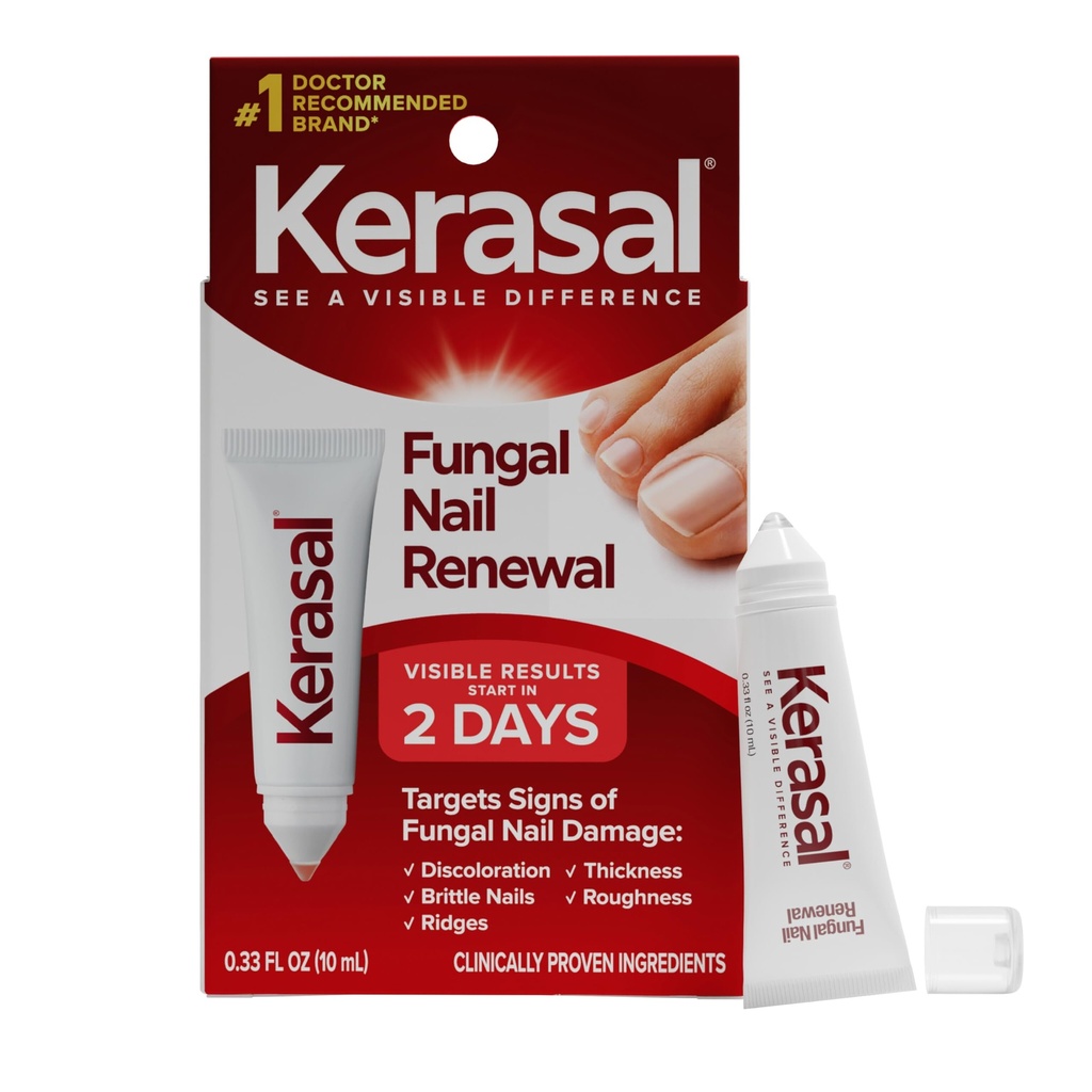 Kerasal Nail Fungus Extra Strength Silencio Restorative Nail Repair for Damaged Nails, 0.33 fl oz (Packaging May Vary)