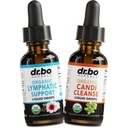 Lymphatic Drainage Supplements & Candi Cleanse - Organic Lymphatic Support Liquid Drops & Organic Oregano Oil, Lymph Node Detox Lymph System Drainage - Natural Oral Gut Cleanser Detox 1 oz