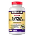 Kirkland Signature Super B-Complex (2-Pack) con electrolitos (2 x 500 Tabletas)