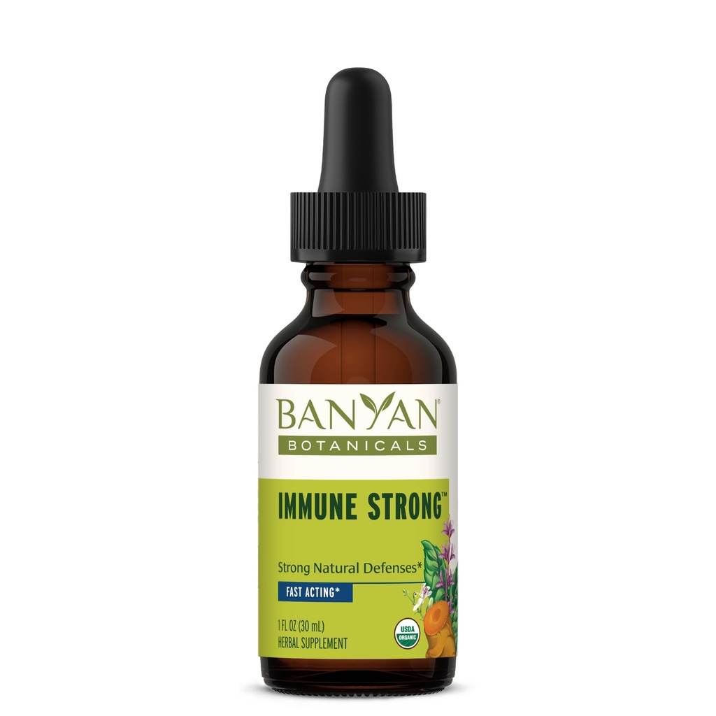 Banyan Botanicals ImmuneTM Strong Liquid Extract - Soporta un sistema saludable de inmuno* - Sosteniblemente Fuente, Certified Organic, Fairly Traded