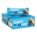 Quest Nutrition Cookies &amp; Cream Protein Bares, 21g Protein, 1g Sugar, 4g Net Carb, Gluten Free, Keto Friendly, 12 Conde