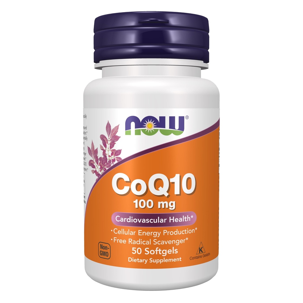 AHORA Suplementos, CoQ10 (Coenzima Q10) 100 mg, Grado farmacéutico, Salud cardiovascular*, 50 Softgels