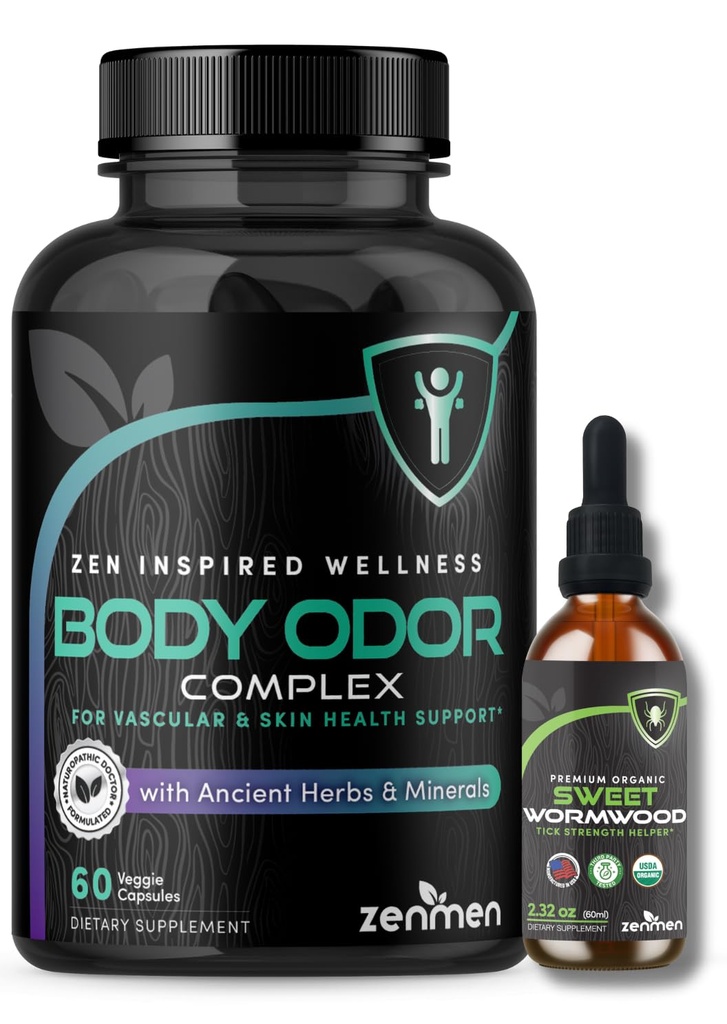 Zenmen Global Wellness Bundle: Body Odor Supplement and Sweet Wormwood Tincture Bundle