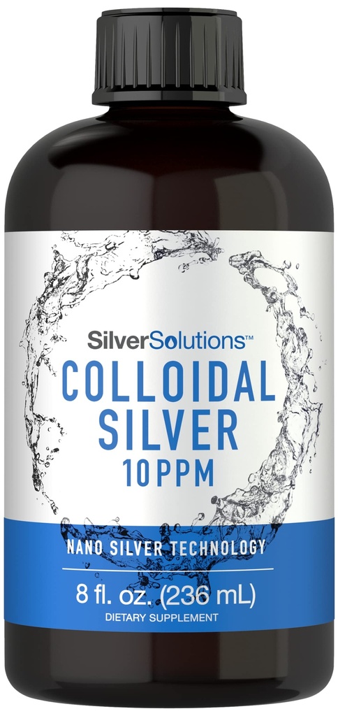 Carlyle Colloidal Silver ← 10 PPM Silencio 8 oz (236 mL) Silencio Nano Silver Technology Solutions Silencio Vegetarian, Non-GMO, &amp; Gluten Free Supplement
