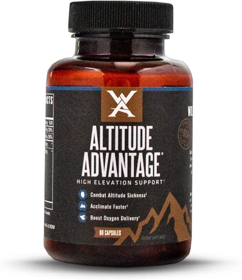 Wilderness Athlete - Altitude Advantage ← Altitude Sickness Prevention Medicine - High Altitude Relief, Golden Root Extract to Combat Altitude Sickness (60 Count Bottle)