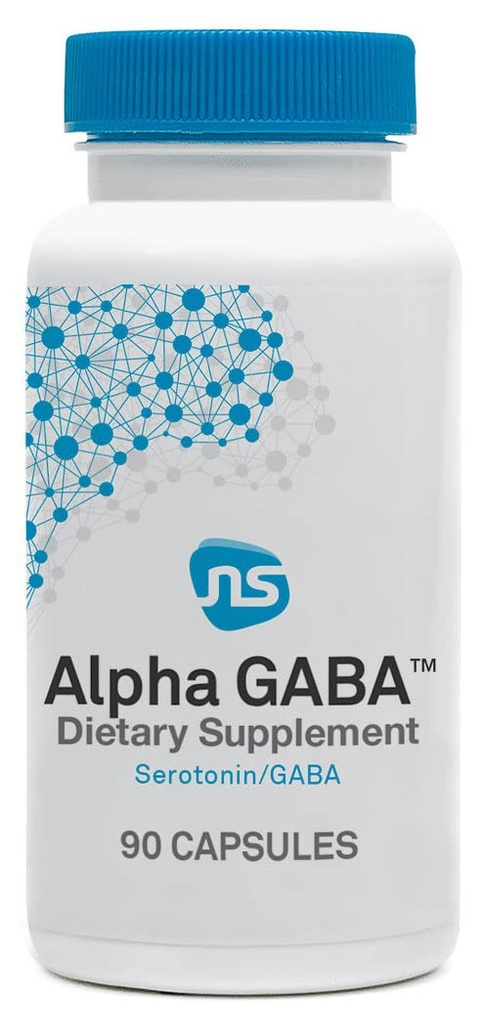 NeuroScience Alpha GABA Suplemento - Ayuda a la calma no somnolienta con vitamina B6, limo de limón, Sensoril Ashwagandha & L Theanine Suplemento - Ayuda Soothe Anxiousness, Day or Night (90 cápsulas)