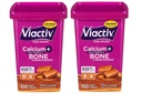 Viactiv Max Fórmula Calcio +Vitamin D3 Suplemento de Bone Health, Rich Caramel, 100 Soft Chews - 2 Pack