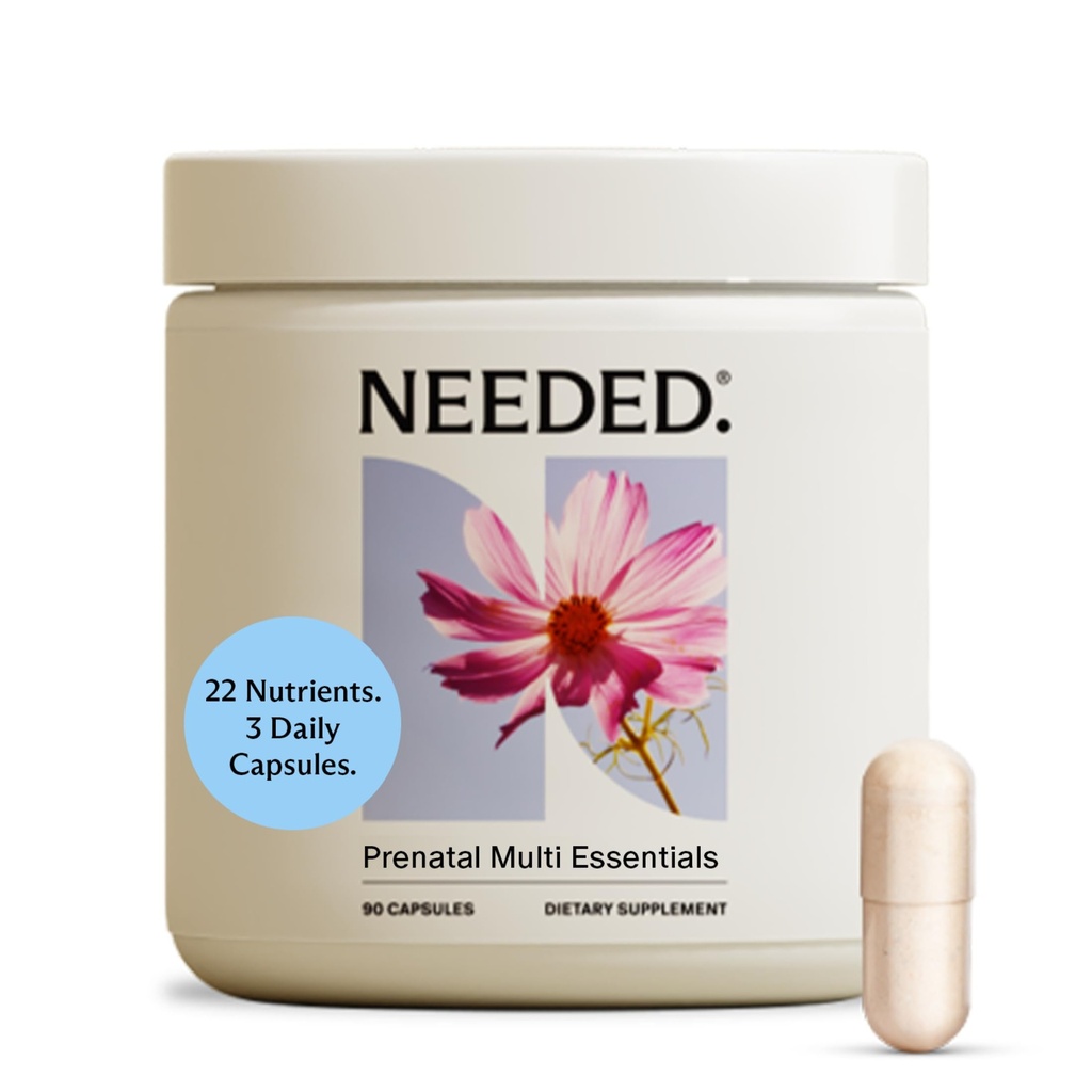 Necesitado. Multivitamina para Prenatal ← Prenatal Multi Essentials Capsule - Pregnancy, Breastfeeding, Postpartum ← Expertly-Formulated & Third-Party Tested, ← 30-Day Supply