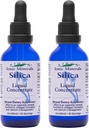 Concentrado mineral de sílice líquido de Eidon - Suplemento de sílice para el cabello, la piel y las uñas, gotas de sílice para apoyar la producción de colágeno, azúcar no añadido - 2 oz, 2 paquete