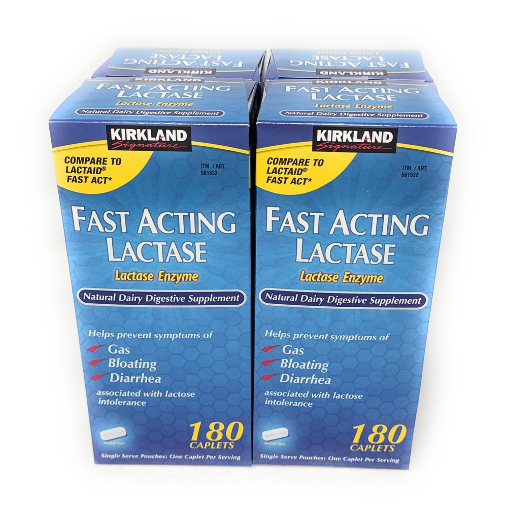 Kirkland firma rápida acción lactasa, (4 Pack) 720 caplets