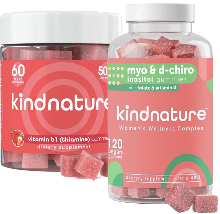 Myo-Inositol &amp; Vitamina B1 Wellness Bundle - Hormonal Balance &amp; Nervous System Support Gummies