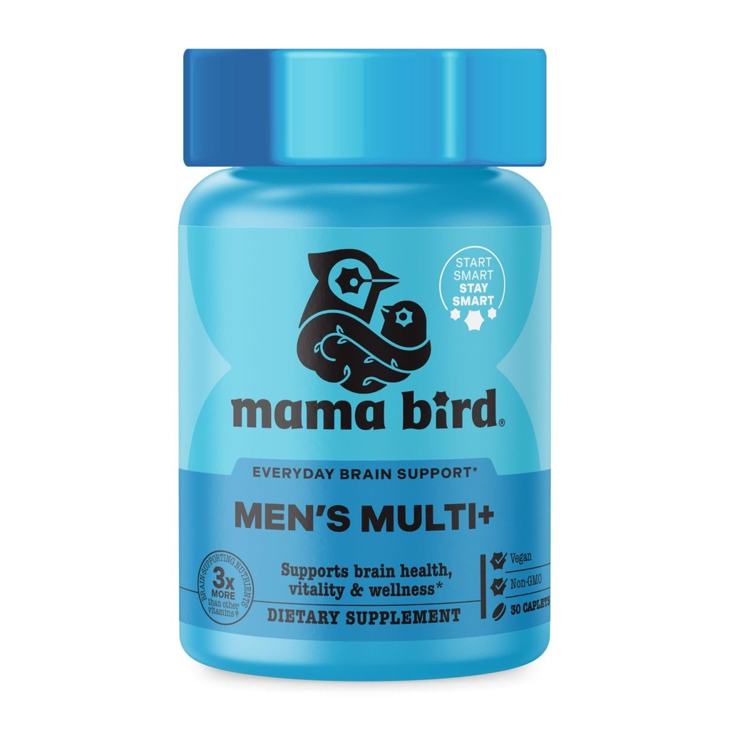 Best Nest Wellness Hombres Multi Plus - Daily Multivitamin for Brain & Energy Health Support - Daily Multivitamin for Men - Probiotics & Digestive Enzyme Formula - 30 Caplets