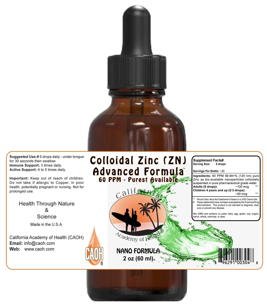 Colloidal Zinc 2 oz de CAOH