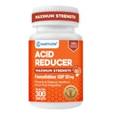 WELMATE - Reductor de ácido de Famotidine, 20 mg - Fuerza máxima - Rescate de acidez - Indigestión de ácido - Alivio de estómago - Funciona en 15 minutos, 12 horas de alivio - Medicamento Genérico - Tamaño del valor - 300 Cuadros